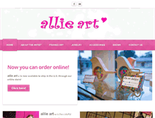 Tablet Screenshot of allieartdesigns.com